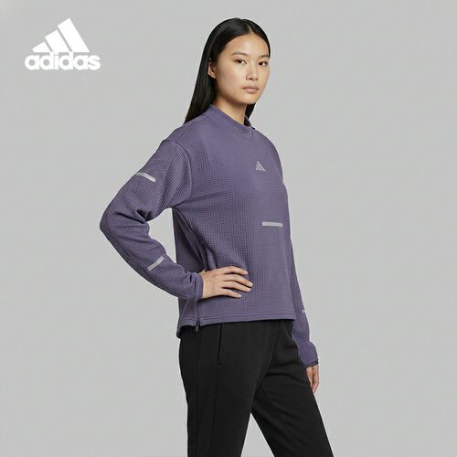 Adidas/阿迪达斯正品2025秋季款女士保暖跑步运动卫衣JP3844