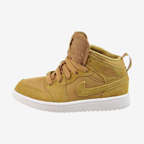 Nike耐克正品Air Jordan 1 Retro Mid儿童防滑运动鞋640734-725