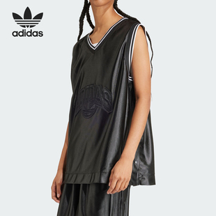 女士运动宽松背心IT9761 Adidas 阿迪达斯正品 三叶草春季 新款