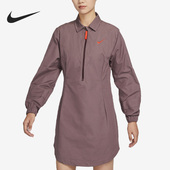 291 春休闲翻领梭织女子运动连衣裙DV8031 Nike 耐克正品