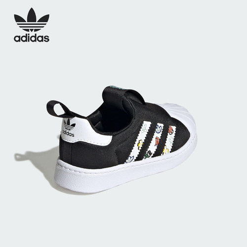 Adidas/阿迪达斯正品三叶草婴童印花轻便运动休闲鞋JS0685