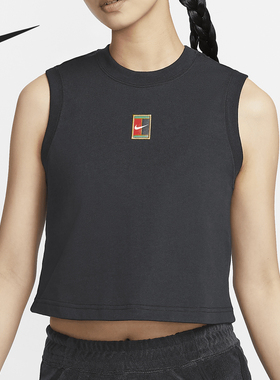 Nike/耐克正品2024新款女士柔软针织网球运动背心FQ2274-010