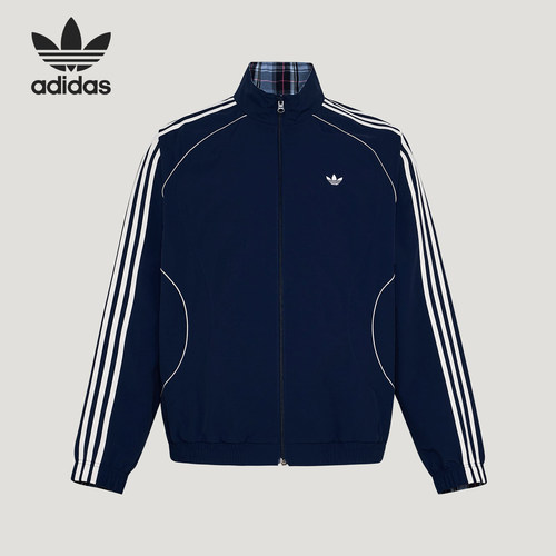 Adidas/阿迪达斯正品三叶草男士休闲立领双面穿宽松外套KT6367