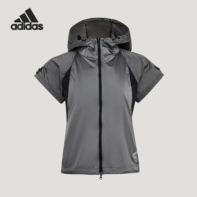 Adidas/阿迪达斯正品FUTURE STYLE WOVEN 经典连帽运动马甲KW5908