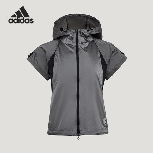 Adidas/阿迪达斯正品FUTURE STYLE WOVEN 经典连帽运动马甲KW5908