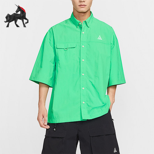 Nike/耐克正品夏季男士翻领简约时尚运动经典短袖刺绣HJ2884-388