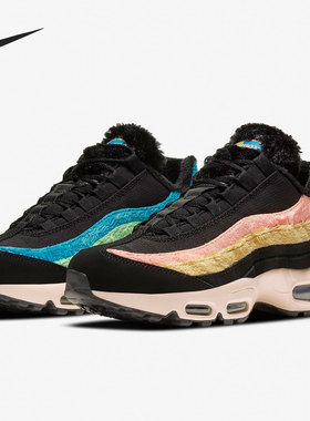 Nike/耐克正品Nike Air Max 95 PRM 黑粉蓝女款低帮运动鞋 DB9577
