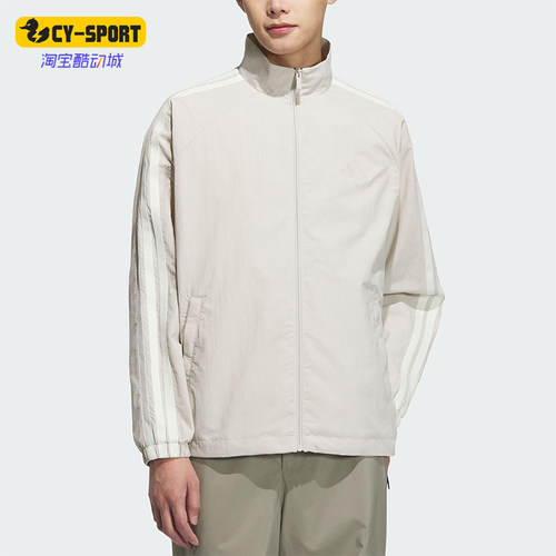 Adidas/阿迪达斯正品2025春款男士经典休闲插肩袖户外外套KC3894