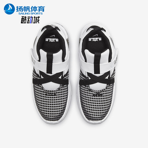 Nike/耐克正品LeBron Witness 7小童休闲魔术贴运动鞋DQ8647-100