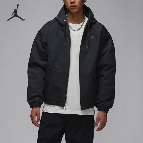 Nike/耐克正品JORDAN男士宽松休闲梭织棉服外套HV1849-010
