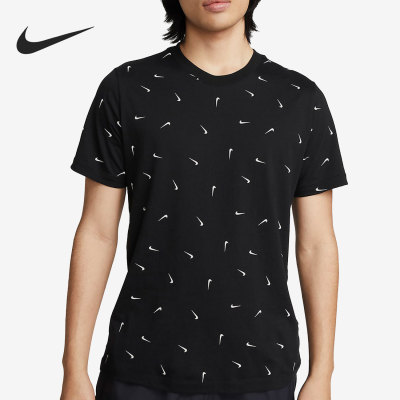 Nike/耐克正品夏季男子满标小勾印花运动休闲T恤DR7910-010