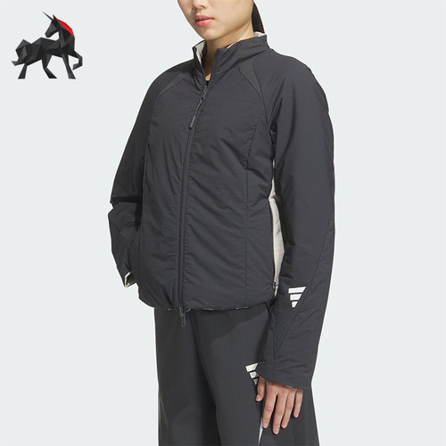 Adidas/阿迪达斯正品FUSTL W P JKT女士双面穿修身棉服JM4249