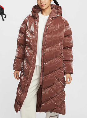 Nike/耐克正品新款女士时尚连帽拉链长袖棉服FV7828-218