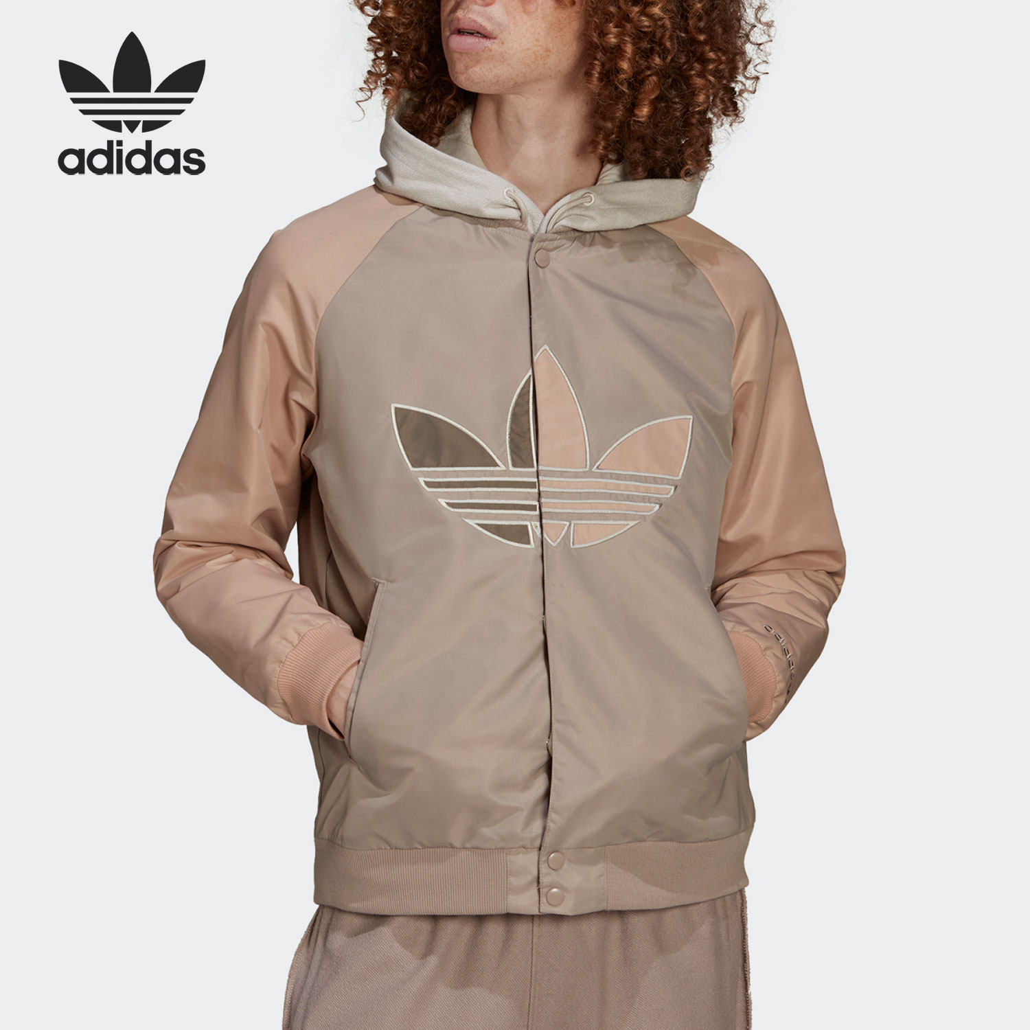 Adidas/阿迪达斯官方正品三叶草休闲男子运动防风夹克外套 HP0429
