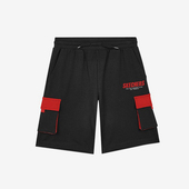 简约透气系带宽松针织休闲短裤 运动男士 斯凯奇正品 Skechers