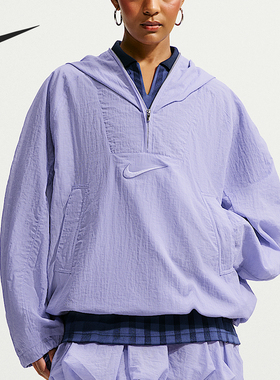 Nike/耐克正品女士轻便连帽简约长袖跑步运动外套IM3995-533