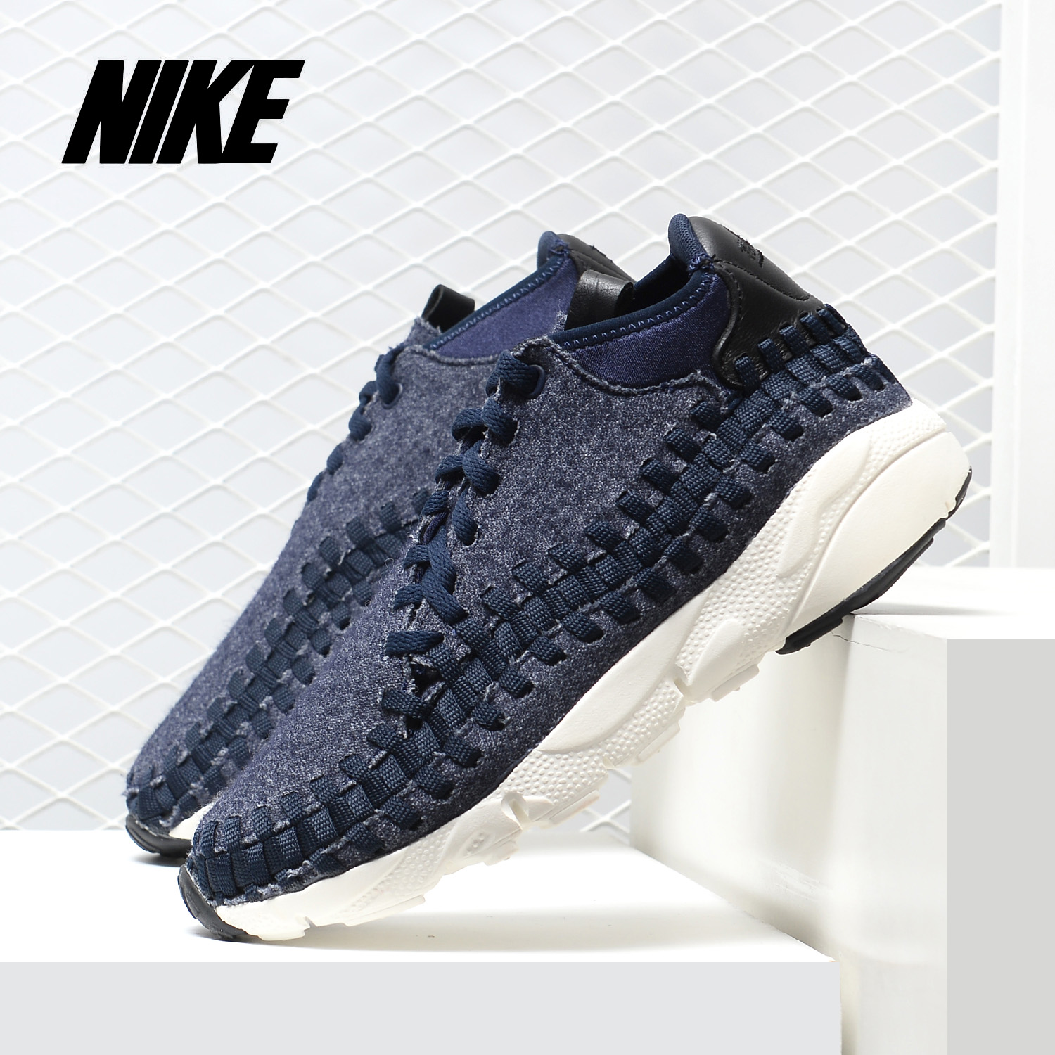 Nike/耐克正品Air Footscape Woven男子运动羊毛编织休闲鞋857874