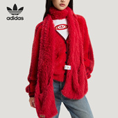 保暖运动休闲围巾KH0284 三叶草女士针织经典 Adidas 阿迪达斯正品