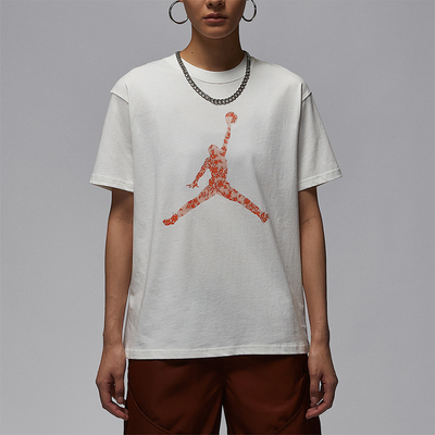 Nike/耐克正品JORDAN女士圆领宽松透气印花休闲短袖HV0199-133