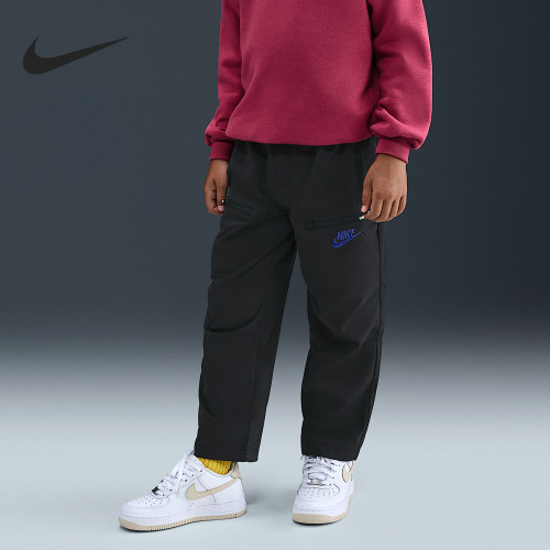 Nike/耐克正品Sportswear小童休闲斜纹梭织长裤IO2313-070
