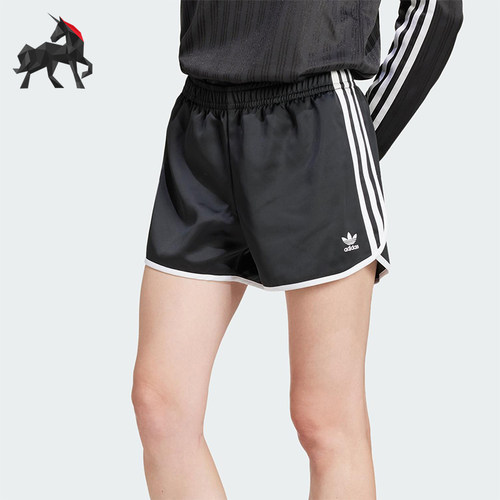 Adidas/阿迪达斯正品三叶草女士宽松日常经典休闲透气短裤JD3119