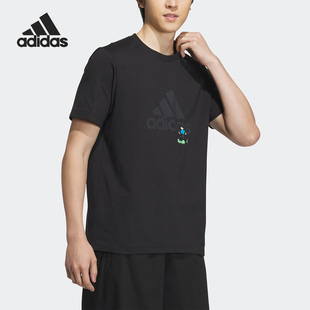 男子休闲运动短袖 Adidas 新款 当季 T恤IA8155 阿迪达斯官方正品