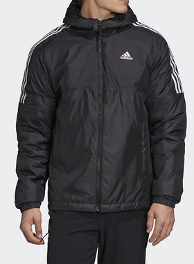 Adidas/阿迪达斯正品 秋冬新款男子运动服连帽防风棉服GH4601