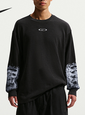 Nike/耐克官方正品Sportswear 男士华夫格针织宽松T恤IQ1016-045