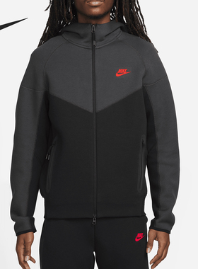 Nike/耐克正品 Sportswear男士全长拉链开襟连帽衫FB7922-013