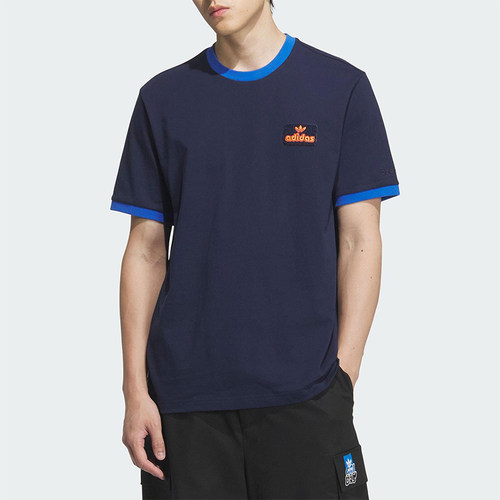 Adidas/阿迪达斯正品三叶草男宽松针织透气休闲运动短袖T恤JX2637