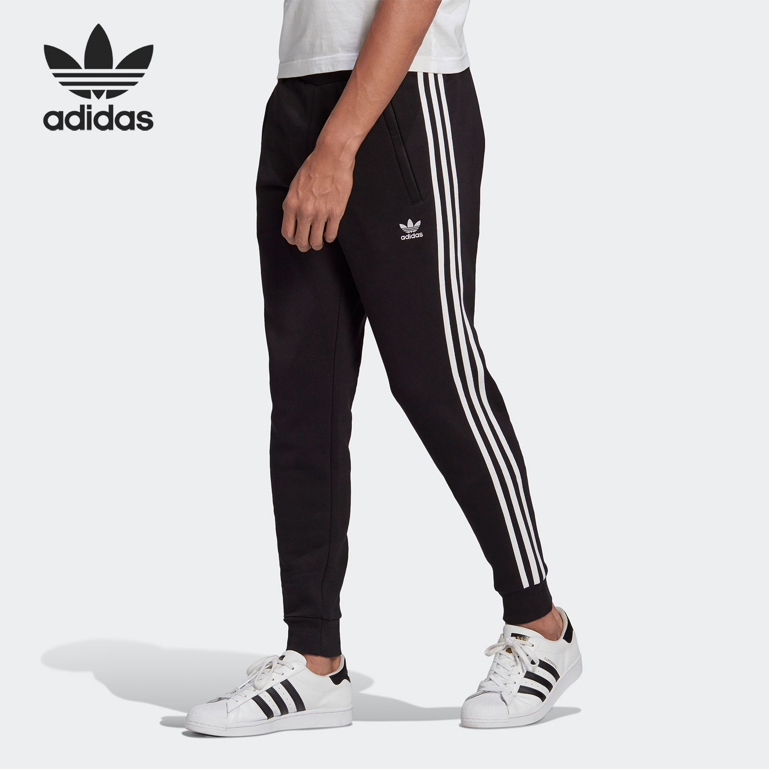 Adidas/阿迪达斯正品三叶草 春季新款男子休闲运动长裤 GN3458