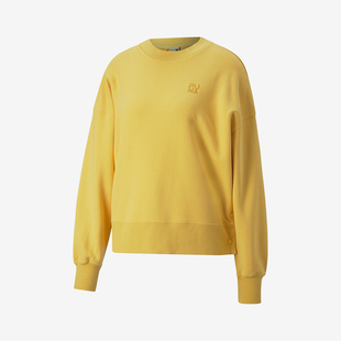 Puma 彪马正品 2024新款 女士简约圆领运动休闲卫衣537631