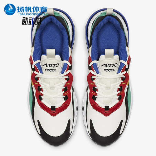 Nike/耐克正品AIRMAX270REACT新款白红色经典鞋跑步鞋BQ0103-01