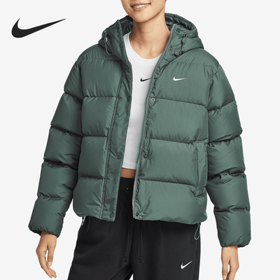 Nike/耐克正品2024新款女士拉链复古连帽羽绒服FZ5929-338