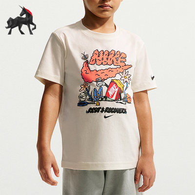 Nike/耐克正品Cloudy小童运动圆领套头经典日常短袖T恤IX4810-133