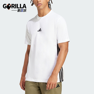 Adidas/阿迪达斯正品M 3S SJ T男士透气运动经典亲肤T恤JE6388