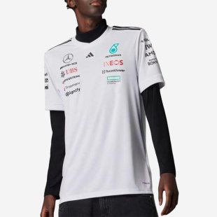 新款 男士 经典 Adidas 简约赛车短袖 夏季 时尚 T恤JX5798 阿迪达斯正品