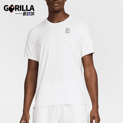 Nike/耐克正品2025男士耐穿运动透气圆领套头网球短袖FZ6910-100