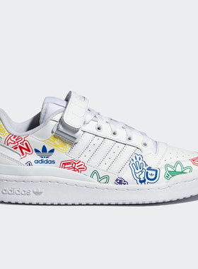 Adidas/阿迪达斯正品三叶草涂鸦运动休闲男女板鞋 GW4922