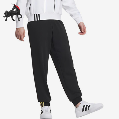 Adidas/阿迪达斯正品春秋男士针织保暖休闲束脚运动长裤IK2449