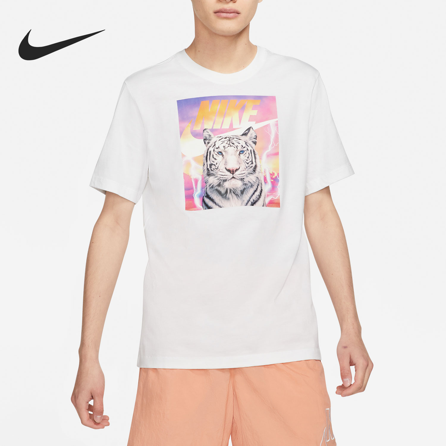 Nike/耐克正品新款男子跑步运动服透气T恤休闲短袖DJ1406-100