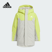 阿迪达斯正品 Adidas PARKA DOWN儿童保暖拼接羽绒服KC5410