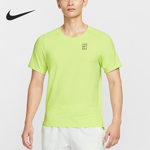 Nike/耐克官方正品Dri-FIT男士网球修身圆领运动短袖FZ6911-736