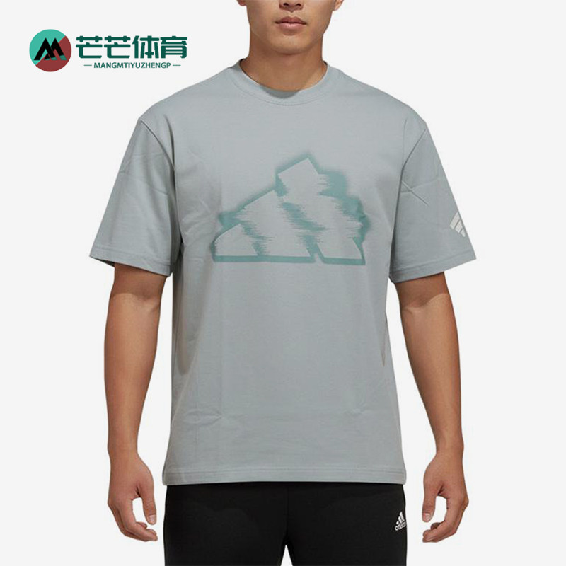 Adidas/阿迪达斯正品FUSTL时尚男树形图案经典印花短袖T恤KW9510