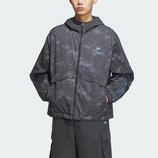 Adidas/阿迪达斯正品三叶草男女休闲经典运动连帽日常外套KC1433