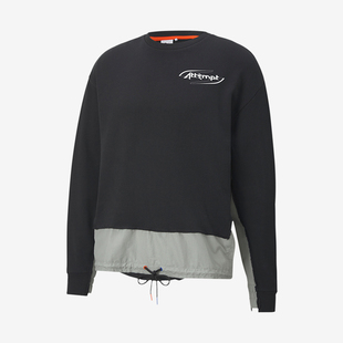 复古印花拼接休闲圆领卫衣598273 Puma 美式 男款 彪马正品