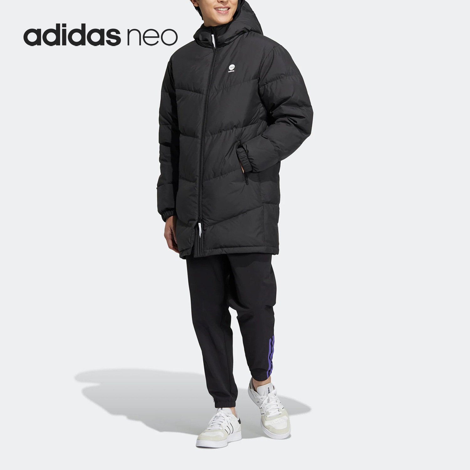 Adidas阿迪达斯男女中长款羽绒服