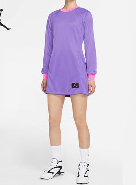 Nike/耐克正品Jordan 新款女子长袖连衣裙运动休闲女裙DA1535-511