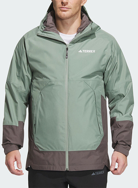 Adidas/阿迪达斯正品户外男士三合一羽绒内胆冲锋衣IP0735