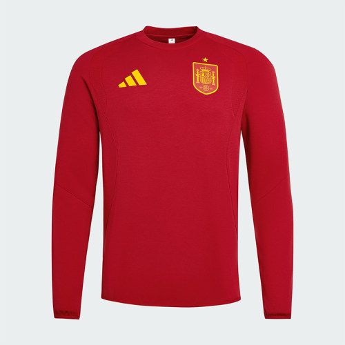 Adidas/阿迪达斯正品2026春季款男士耐穿圆领足球套头衫JZ2245